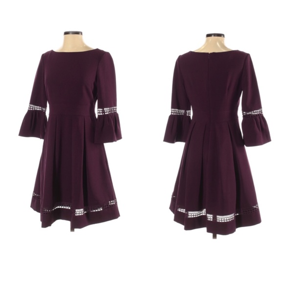 Eliza J | Dresses | Eliza J Bell Sleeve Fit And Flare Dress | Poshmark